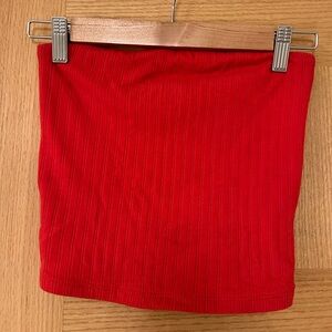 American Eagle Outfitters Vibrant Red Tube Top